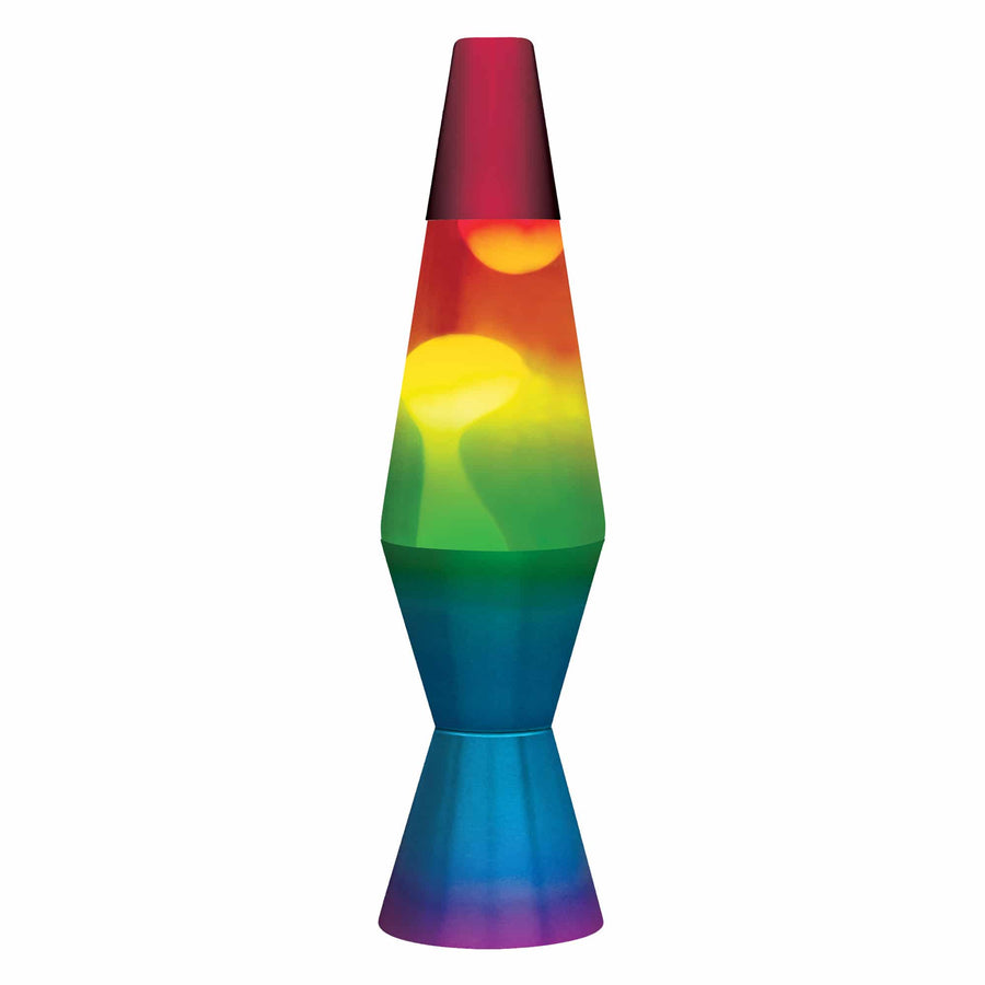 11.5″ LAVA LAMP RAINBOW – WHITE/TRICOLOR X2