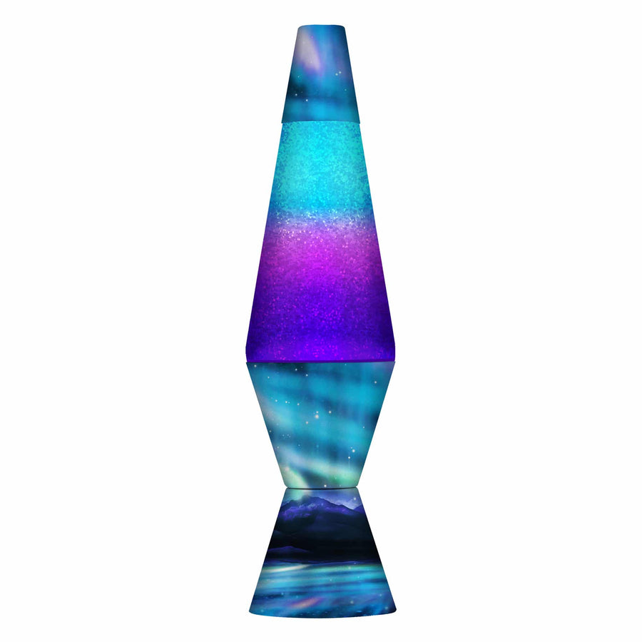14.5″ LAVA LAMP COLORMAX NORTHERN LIGHTS – GLITTER X4