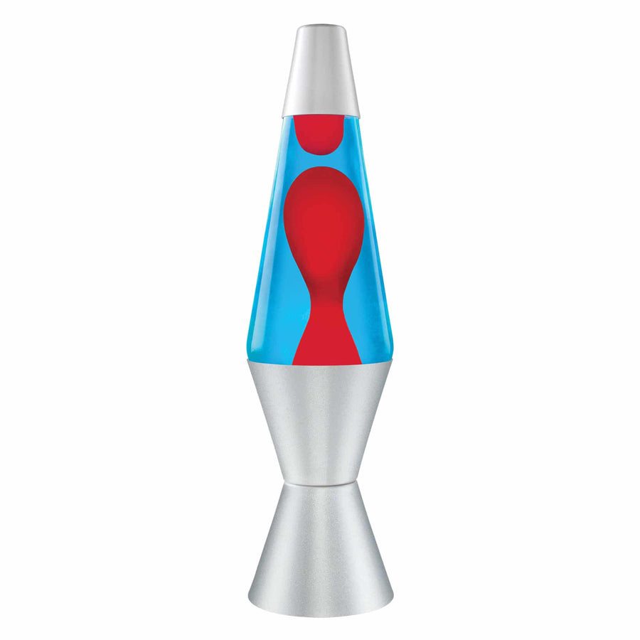 14.5″ LAVA LAMP – RED/BLUE/SILVER O1